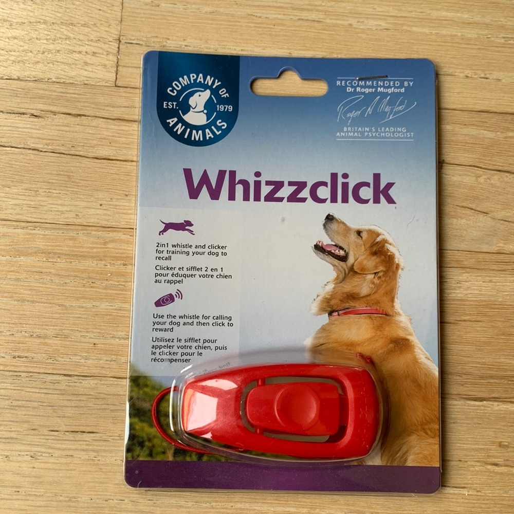 Whizzclick 2 in 1 whistle and clicker for dog training